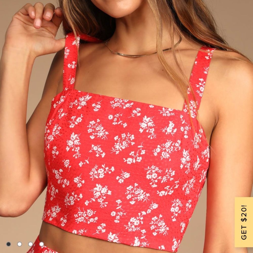 Brand new lulus cropped top!